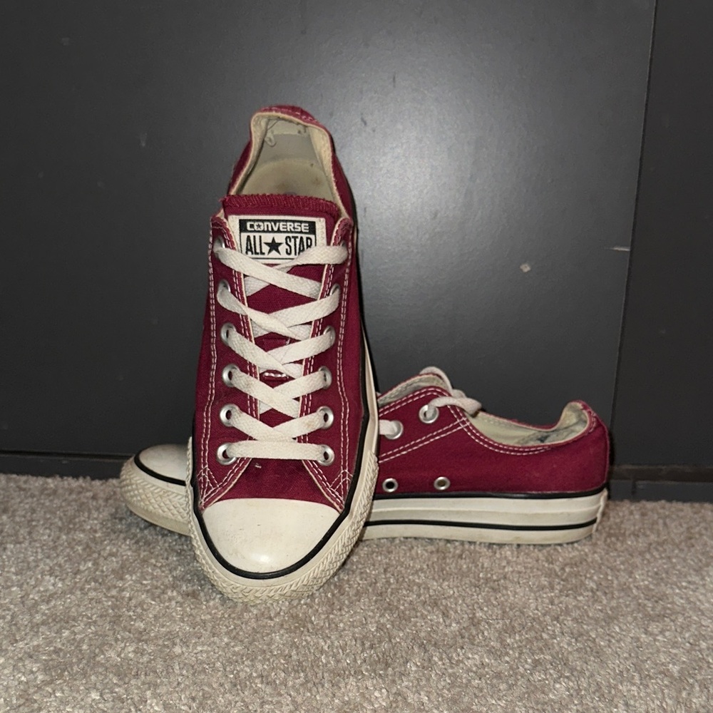 Converse All Star Burgundy Low-Top Sneakers